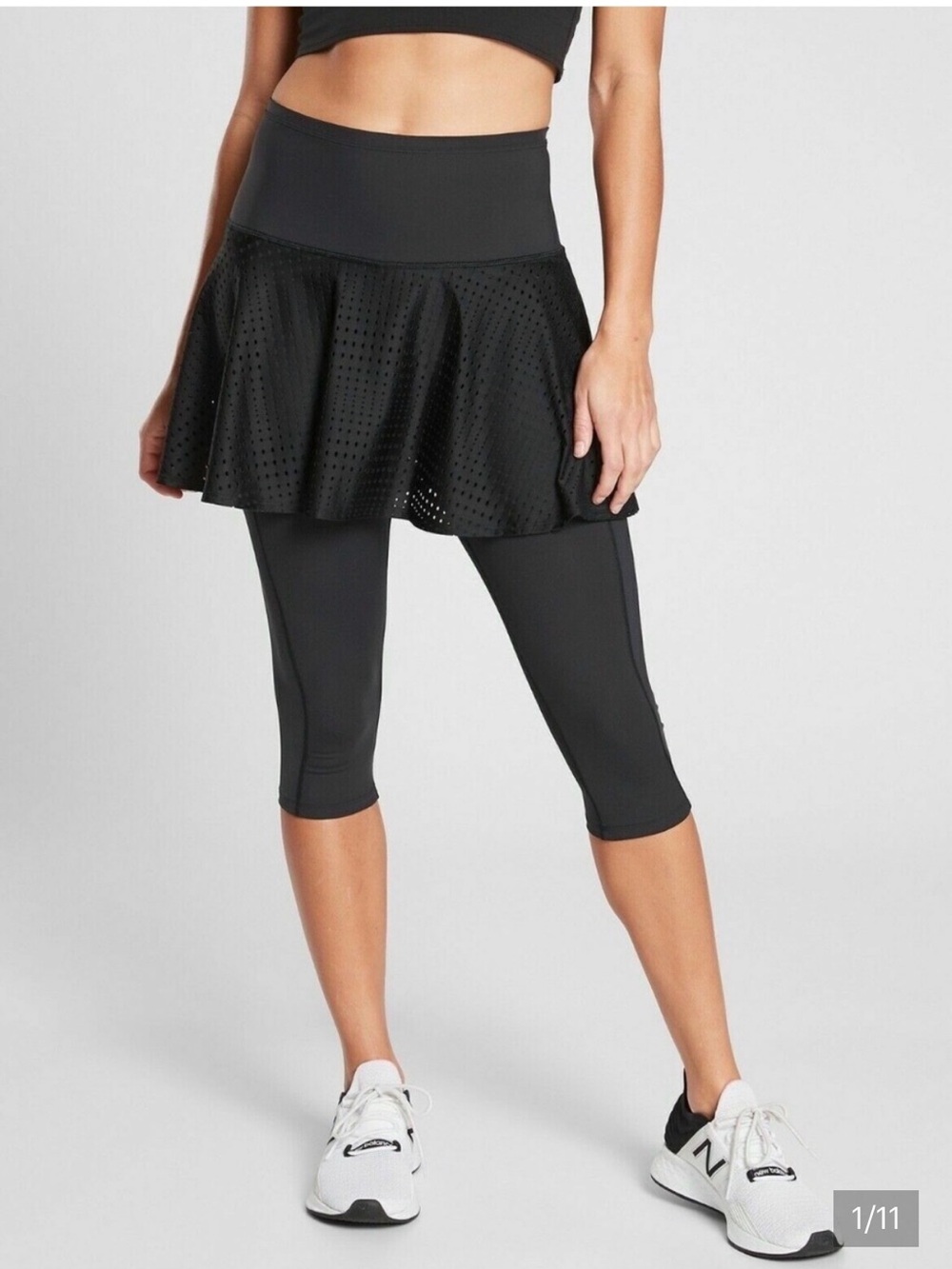 Athleta Large Skirted Capri Leggings 2 in 1 tennis pickleball athletic